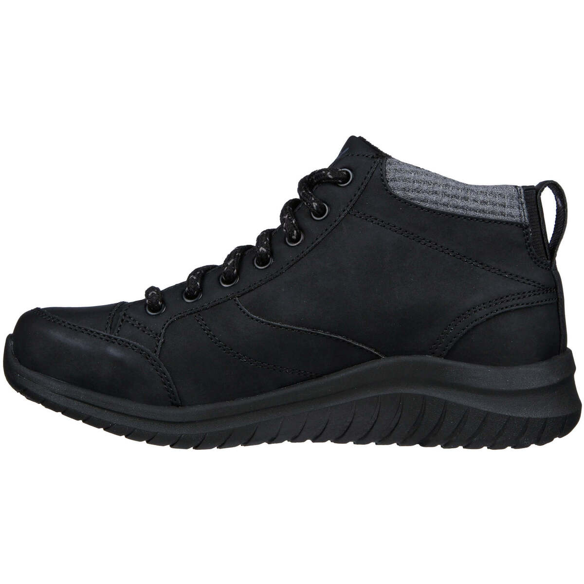 SKECHERS ULTRA FLEX 2.0 SOCIAL CREW Botas Cortas Mujer NEGRA - Imagen 2